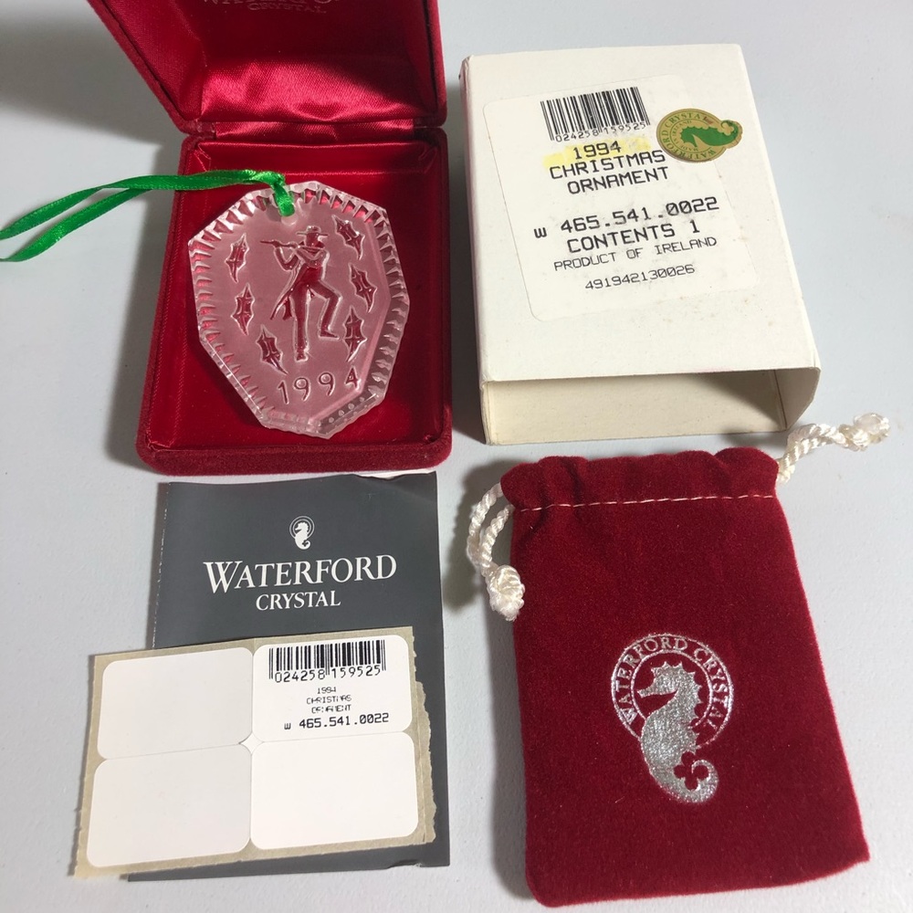 1994 Waterford Crystal Christmas Ornaments